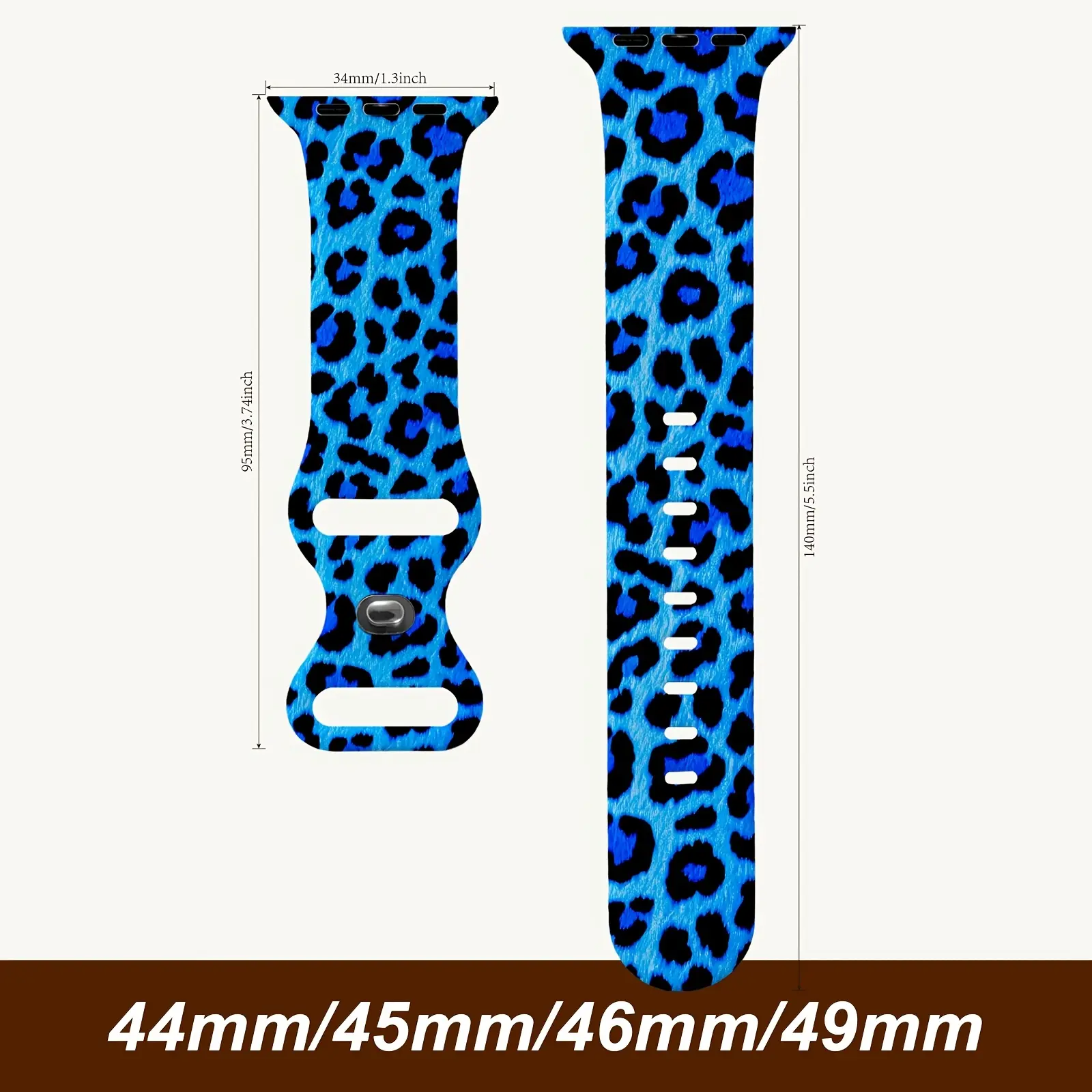 9 Styles Patterned Silicone Sport Band, Accessories for Apple Watch Series 4/5/6/7/8/9/10, SE1/2, Ultra1/2/3, Polka Dot Leopard Pop Art Strap, Soft Waterproof Breathable Band for Women Men Daily Sport Party Travel Birthday Holiday Gift