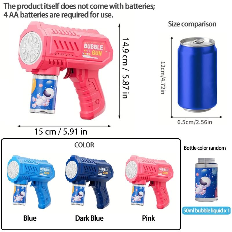 Bubble Machine Toy, Bubble Machine with 50ml Bubble Water, Automatic Handheld Bubble Machine, Outdoor & Indoor Toys, Portable Bubble Machine