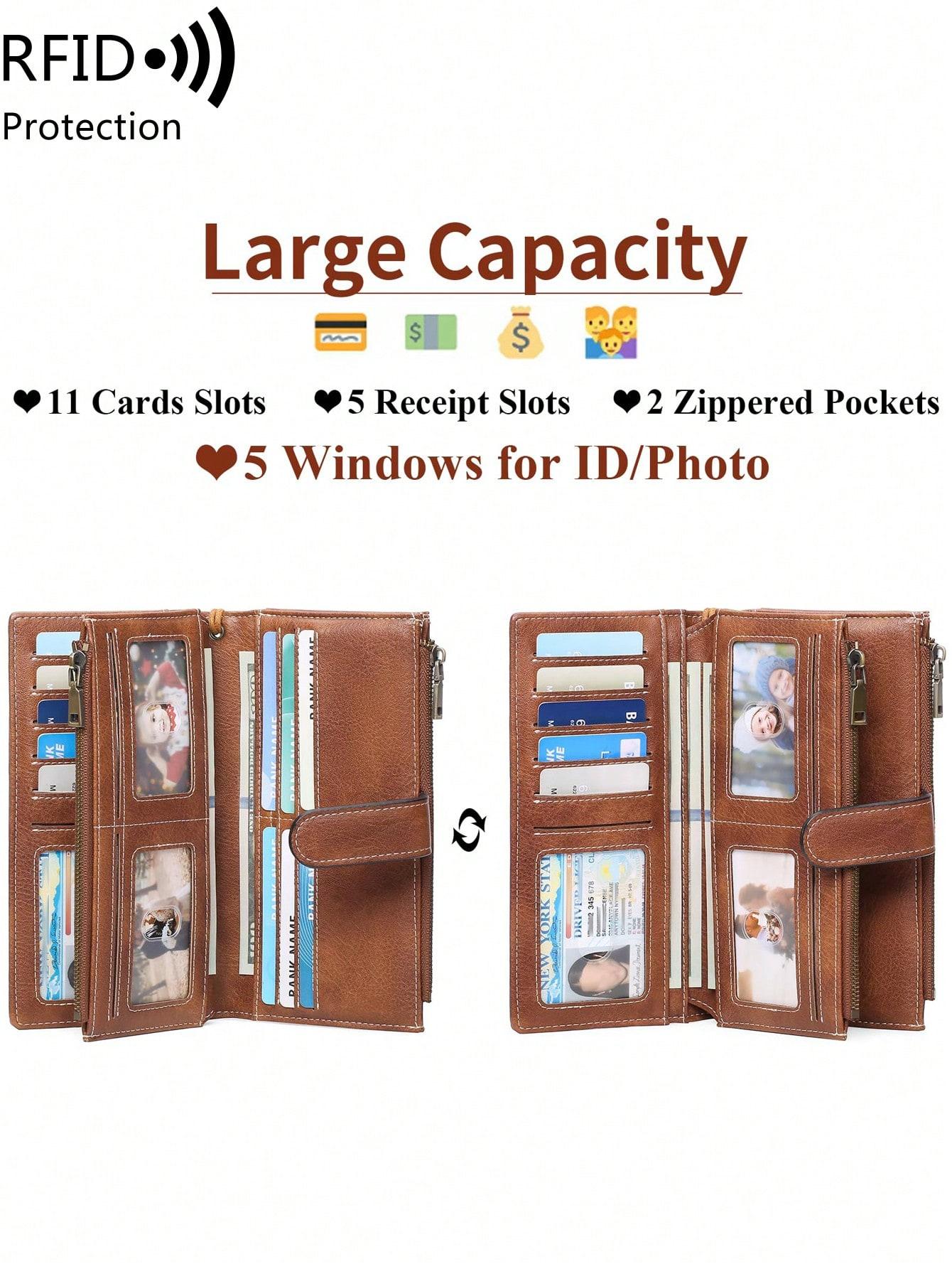 Fashion Leopard Pattern Zipper Long Wallet, CasualVersatile Stylish Wallet for Women, Trendy All-match &Exquisite Wallet for Birthday Gift，Christmas Gift, Valentine's Day Gift, Ideal Gift, Fashionable Wallet, Durable Fashion Wallet