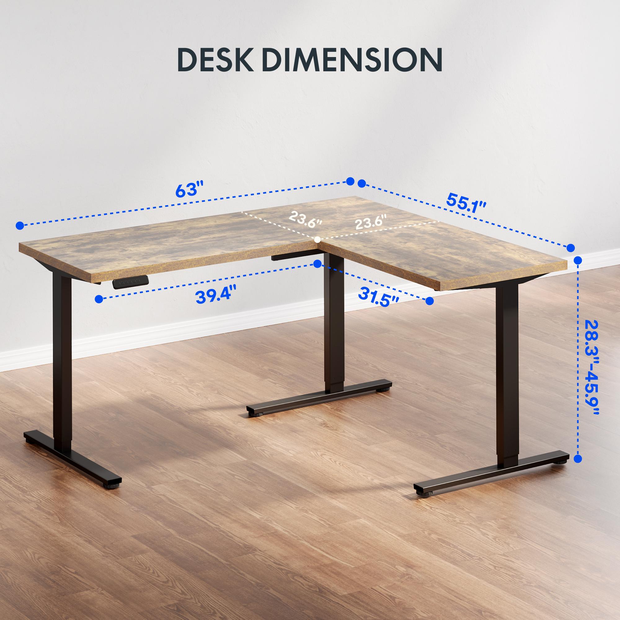 【TikTokShopBlackFriday】【Two Package Shipping】FLEXISPOT L-Shaped Standing Desk, Electric Height Adjustable Desk, Sit Stand Large Corner Desk, Memory Preset Controller, Modern Design 【TikTokShopBlackFriday】【Two Package Shipping】FLEXISPOT L-Shaped Standing Desk, Electric Height Adjustable Desk, Sit Stand Large Corner Desk, Memory Preset Controller, Modern Design
