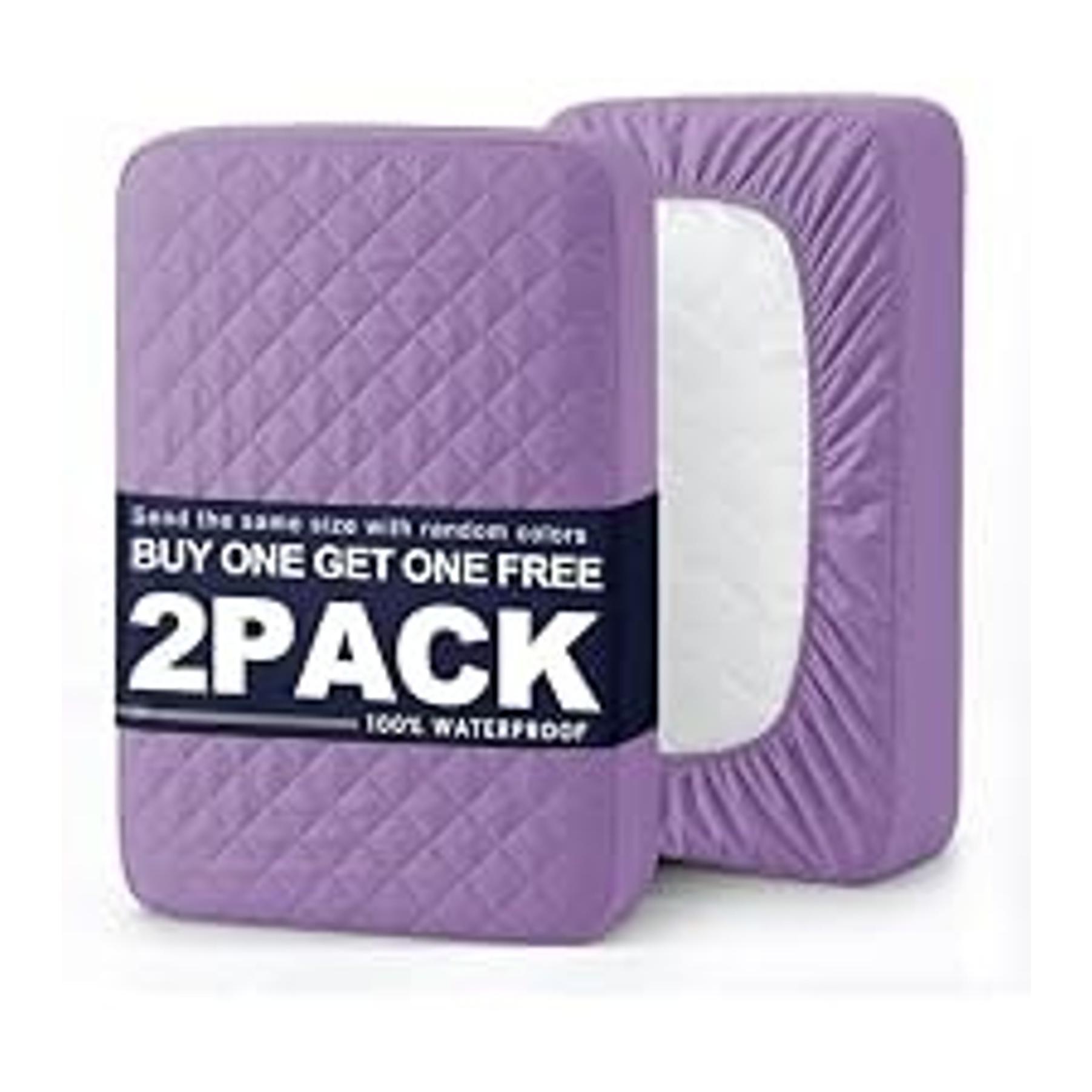 Pink Twin Waterproof Breathable Mattress Cover - Full-Size, Ultra-Soft, Machine Washable - Suitable for Home and Bedroom Use