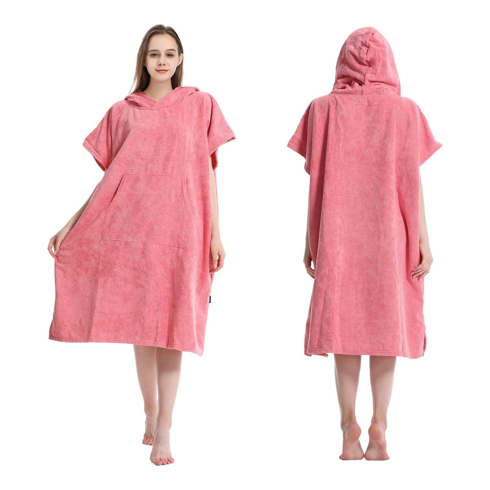 1pc Microfiber Changing Robe with Hooded Design and Convenient Pockets, Quick-Dry Warmer Changing Towel for Men and Women, Unisex Fit, Perfect for Camping, Surfing and Swimming.