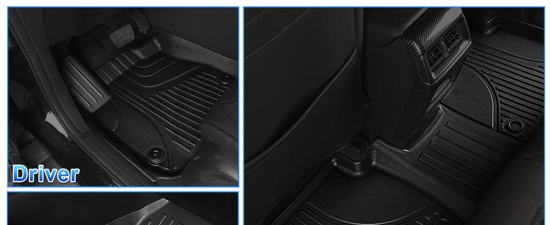 Floor Mats & Cargo Liner Fit for Honda CRV 2023-2025 2026 All Models (Include Hybrid) - Custom Fit All Weather Floor Liners & Trunk Mat (Upper Deck) 2025 CR-V Accessories Full Set Car Mats