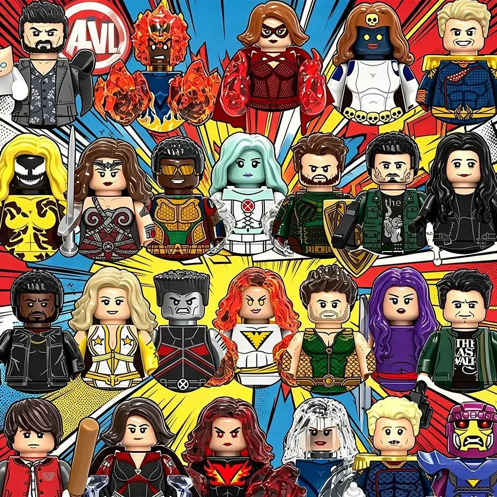 2026 New hot item    XH1425 The Boys Homelander Building Blocks Legends Human Torch Mini Figures For Toys Bricks Gifts For Children Adults