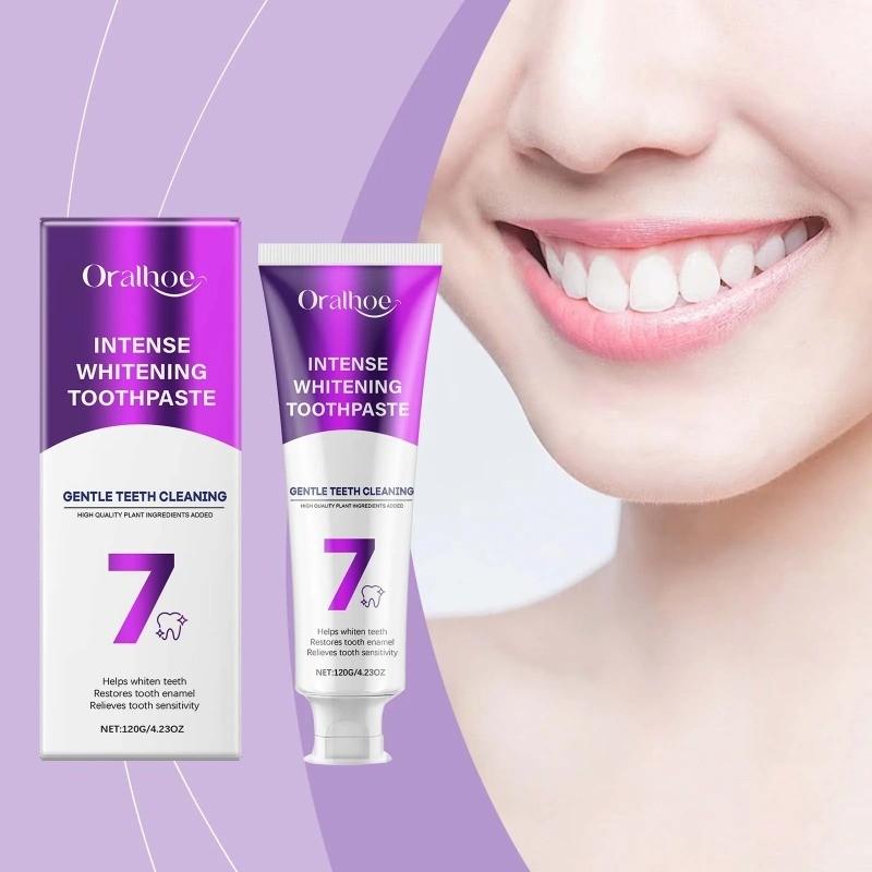 Tooth Stain Cleaning Toothpaste 120g, Gentle Whitening Formula for Stains, Polish Teeth, Promote Oral Health, Teeth Stain Remover, Oral Care Toothpaste