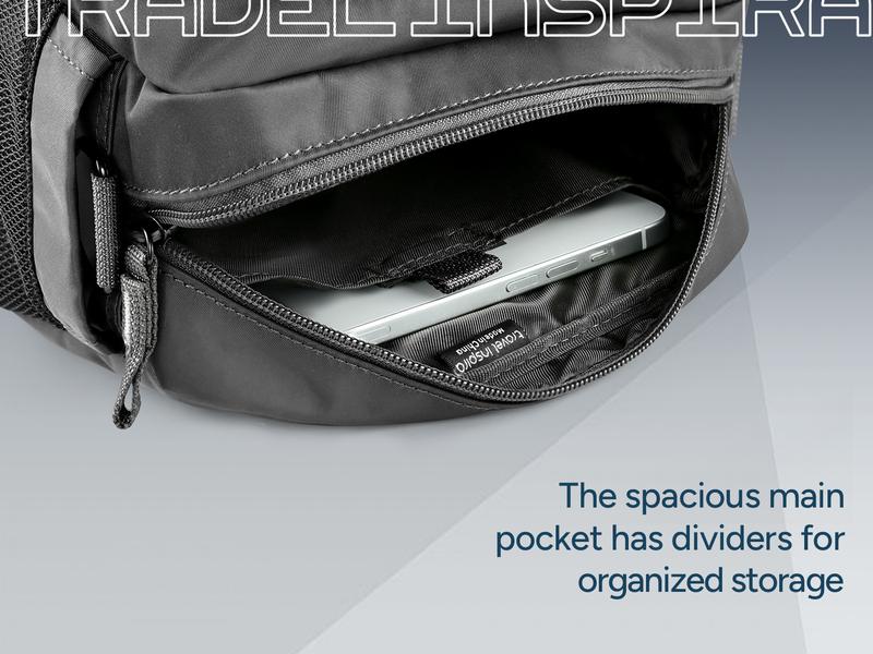 travel inspira Functional Multi Pocket Crossbody Bag Stylish Shoulder Bags Purse, Water-proof, Hiking,Outdoor,Travel,Leisure