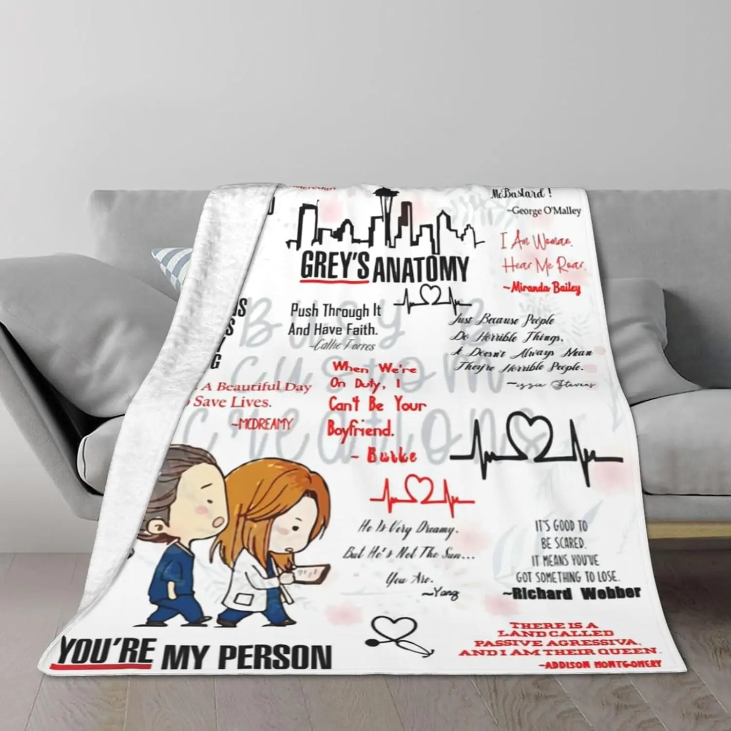 Super Soft Flannel Nap Blanket for Office, Camping, Travel & Sofa - Lightweight &  for Air Conditioned Rooms - 80"x60"