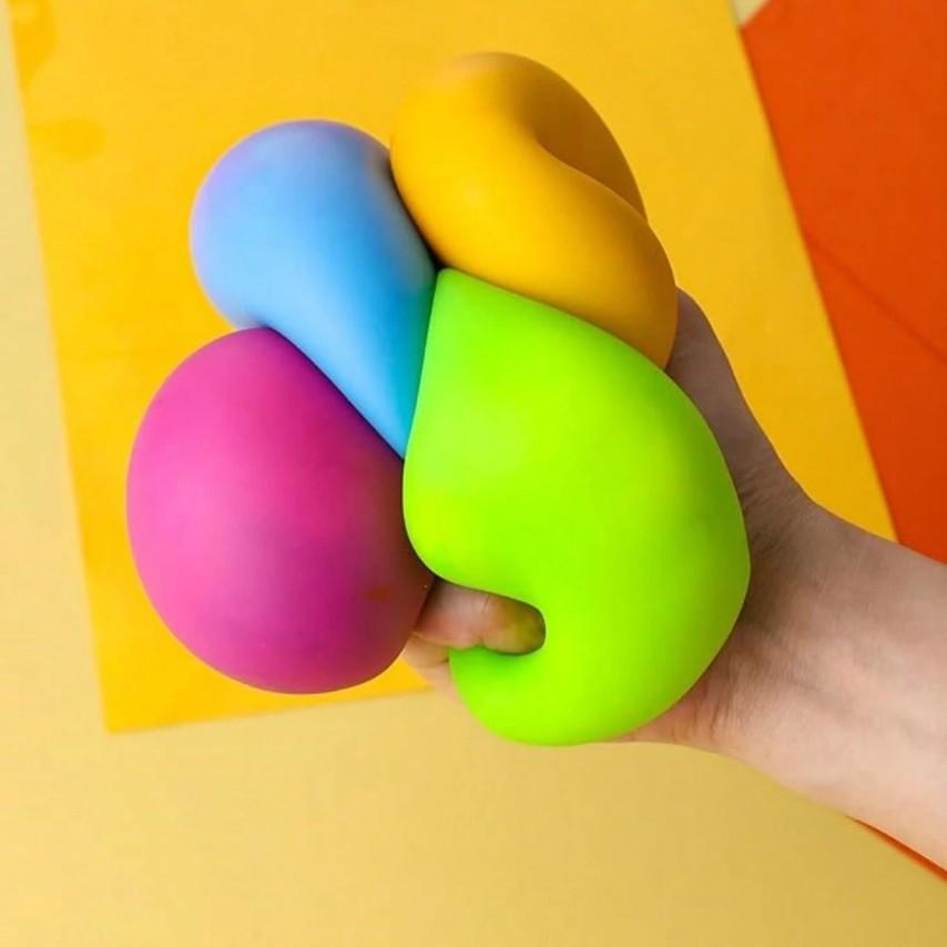Color Changing Stress Ball Set, Adult Relaxation Toy, Extra Large Squishy Soft Ball, Elastic Stress Relief Ball, Anxiety Relief
