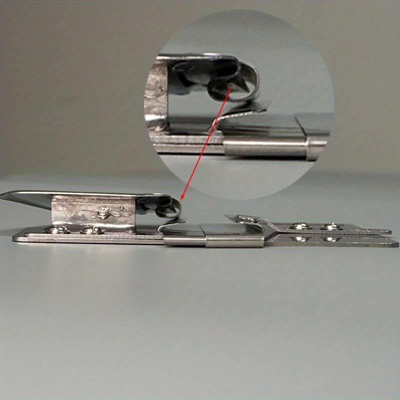 1PC Industrial Sewing Machine Accessories, Computer Synchronized Edge Rolling Presser Foot, Zipper Presser Foot for Flat Sewing Machines, Edge Binding Tube, Edge Folding Rolling Tube for Zippers, Edge Binder, DY Machine Presser Foot,