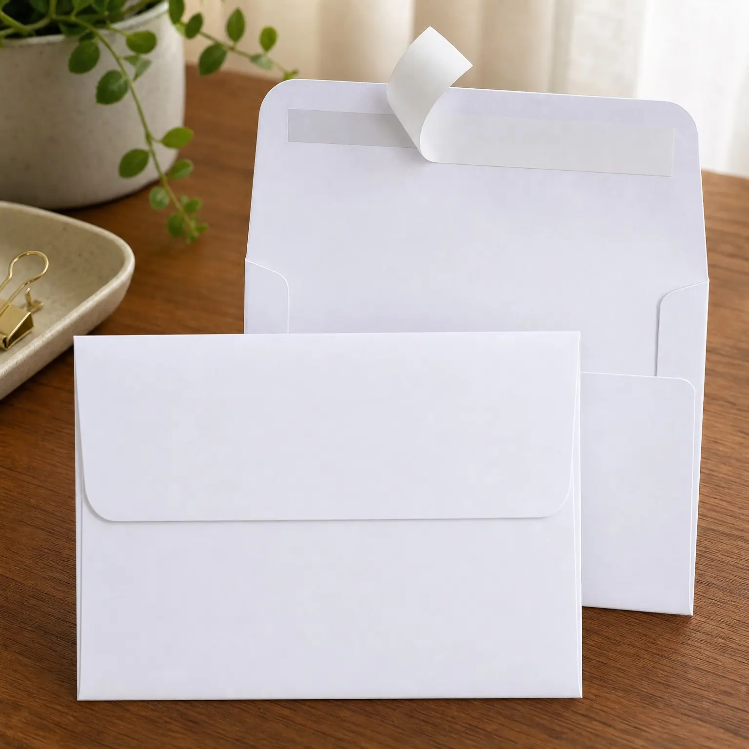 A2 White Paper Envelopes 250 Pack 4.375x5.75" Self Seal Envelopes for Invitations, RSVP, Wedding, Thank You Notes, Greeting Cards, Photos, Announcements