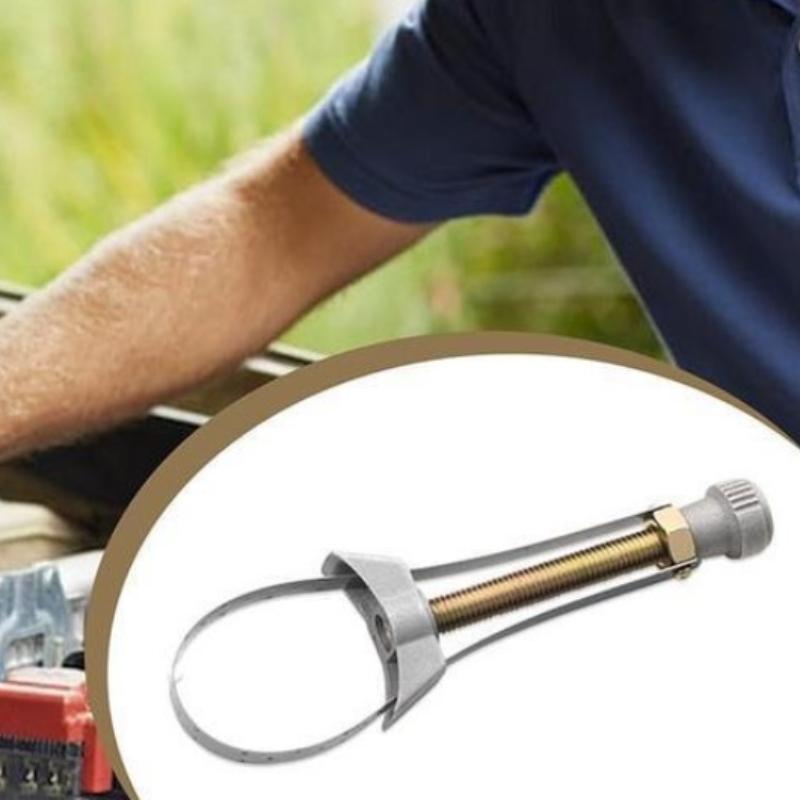 Multifunctional Adjustable Filter Core Wrench, Steel Belt Type, Oil Filter Removal Tool, Metal Working Parts, Machine Chain Disassembly Tool
