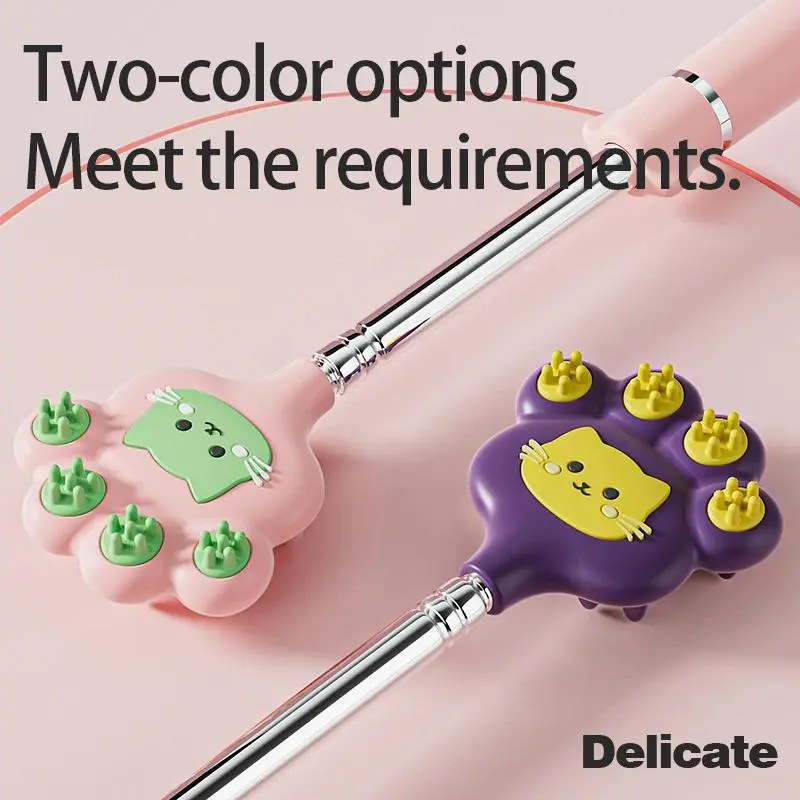 Stainless Steel Back Scratcher Telescopic Scratching Massager Extendable Itch young Woman Old Man Happy Health Products