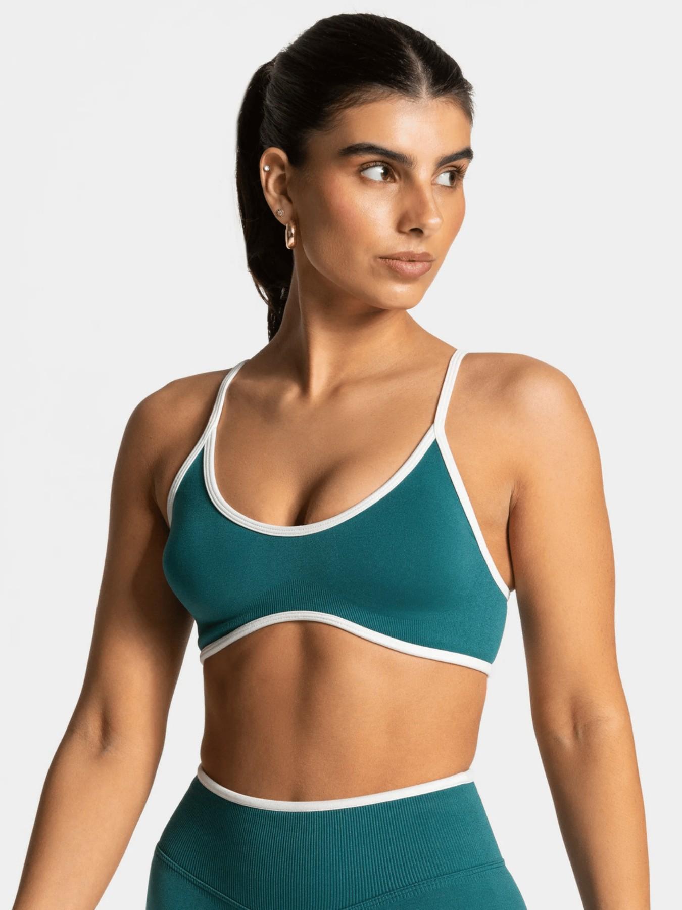New Women's Color Block Sports Bra and Shorts Sporty Set, High Elastic Shaping Gym Wear for Yoga and Outdoor Training, Perfect for All Seasons