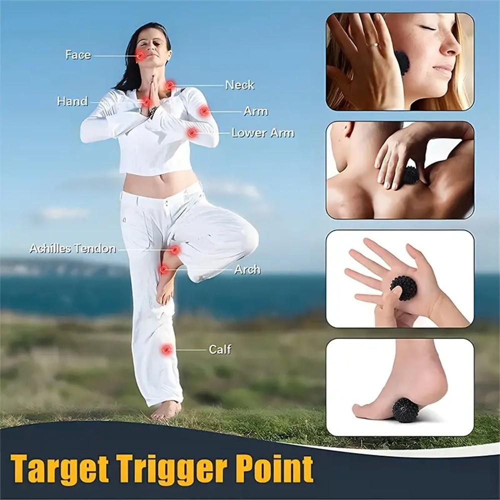 1 Count Foot Massage Ball, Fascia Roller for Relaxation and Pain Relief, Deep Tissue Massage Tool, Yoga Foot Massager for Muscle Pain Relief