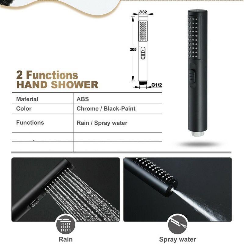 High-Pressure Shower Faucet Set, Includes Long Flexible Hose & Diverter Valve, Upgrade Your Bathroom Experience, Complete Bath Ensemble