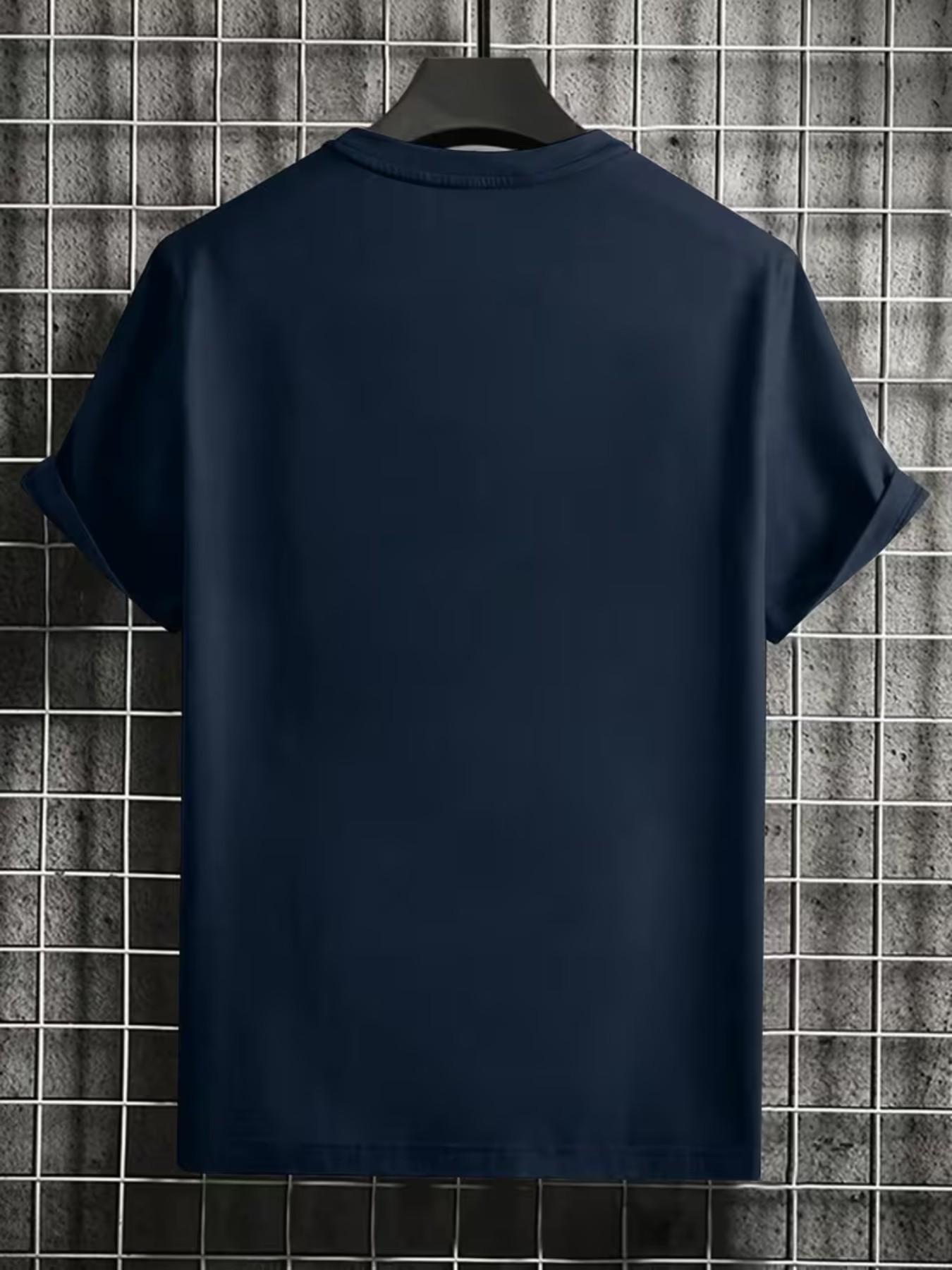 Men's Short Sleeve 3D Digital Print T-Shirt, Sports Car Pattern, Casual Slim Fit, All Seasons, Perfect for Daily Wear and Fashion