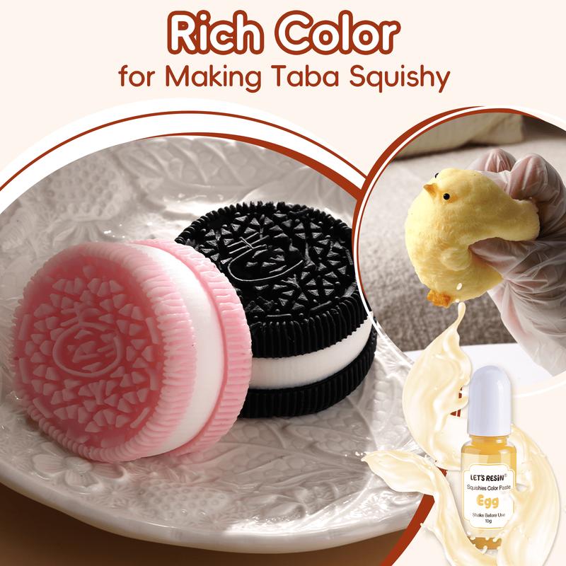 Liquid Silicone Squishy Maker Gel, Super Soft Silicone Rubber Making Kits 1:1 AB Mix Molding Cats/Dogs Paw, Hamster & Dragon Taba Squishy Making All-in-one Kit,DIY Decompression Gift,Silicone Pigment Dye for Taba Squishy, Stress Relief Toys - LET'S RESIN
