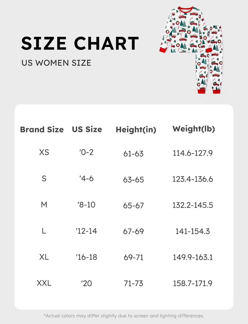 PatPat Christmas Pajamas Soft & Stretchy Family Matching  Long Sleeve Sets Christmas Cars Patterned Sleepwear for Women Men Couples Adult Kids,Cute Pajama,Cozy Pajamas ,Flame Resistant,autumntok,wintertok,BFCM Early Bird