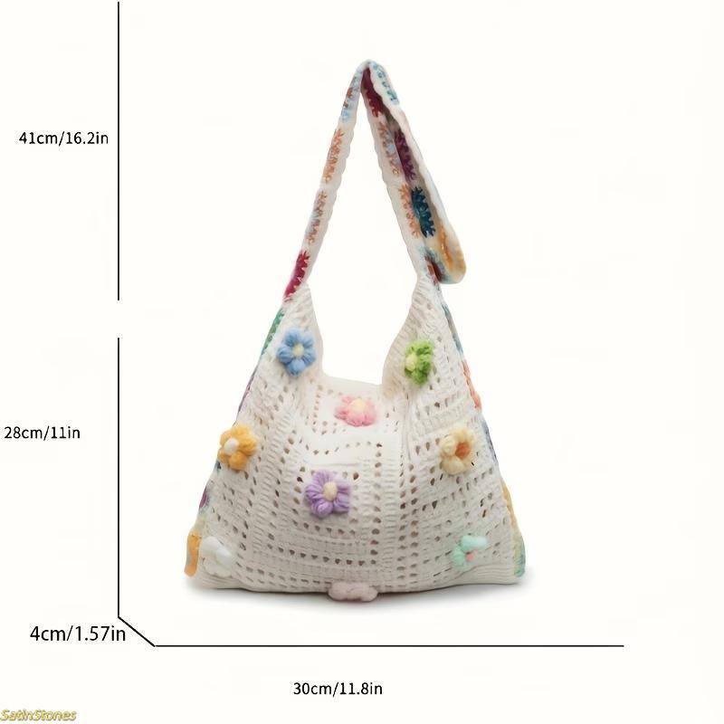 Women's Vintage Floral Patchwork Messenger Bag — Bohemian-Style Color-Block Crossbody Tote, Casual Fabric Shoulder Bag, Lightweight Everyday Handbag, Shopping Shoulder Bag, Stylish Versatile Bag