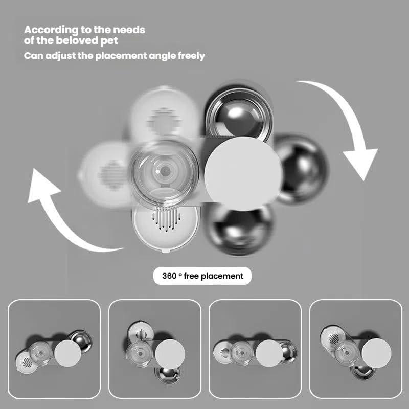 New Automatic Cat Feeder and Waterer, Dog Bowl and Cat Dish Combo, Dual Function Drinking Machine, Ideal for Dogs and Cats
