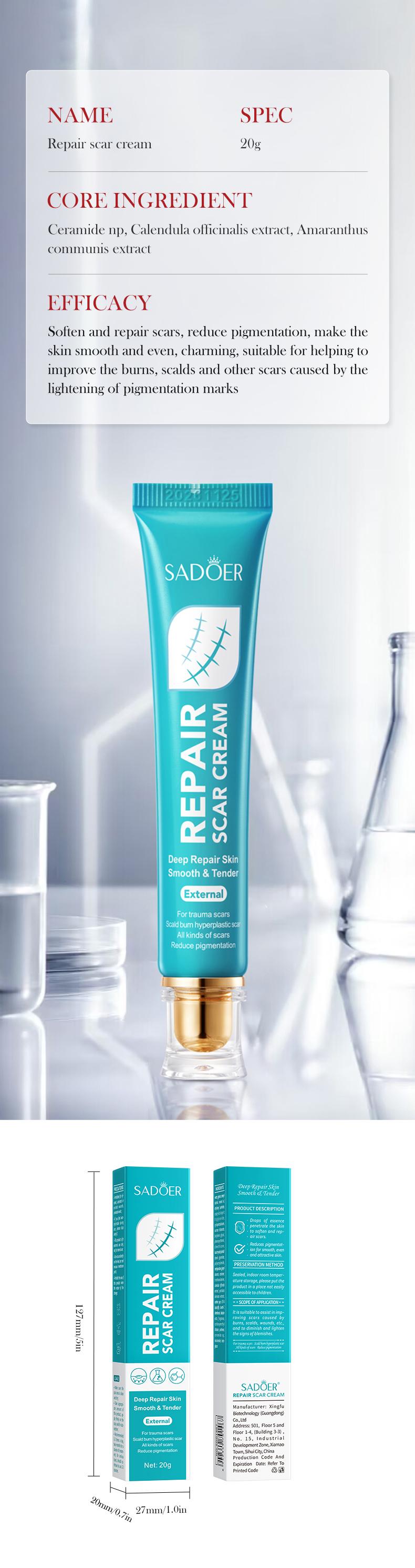 Scar Repair Gel - A lightweight formula for face and body that effectively fades acne scars and stretch marks