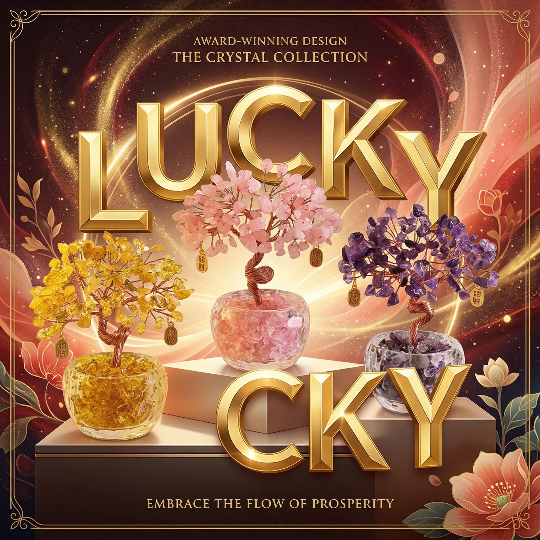 Crystal Potted Plant, Money Tree, Crystal Micro Landscape, Wealth Attracting Ornament, Home Decor, Car, Office Desk, DIY Birthday Gift