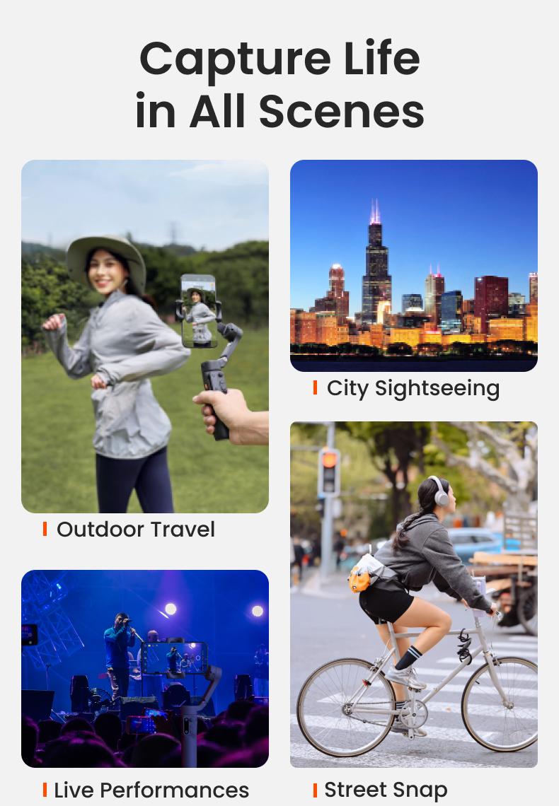 hohem iSteady X3 SE New Gimbal Stabilizer for iPhone, AI Facial Tracking,Smartphone Gimbal with Detachable Remote Control, Portable Foldable 3-Axis Phone Gimbal for Android & iPhone 17 series,Built-in Extendable Rod,Vlog Stabilizer,Selfie accessories