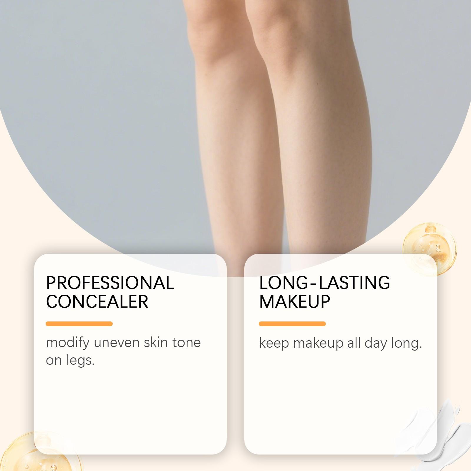 Leg Glow Foundation Cream (skin Tone) 100g, Long-Lasting Makeup, Cool Finish, Smooth Application, Perfect for Daily Use