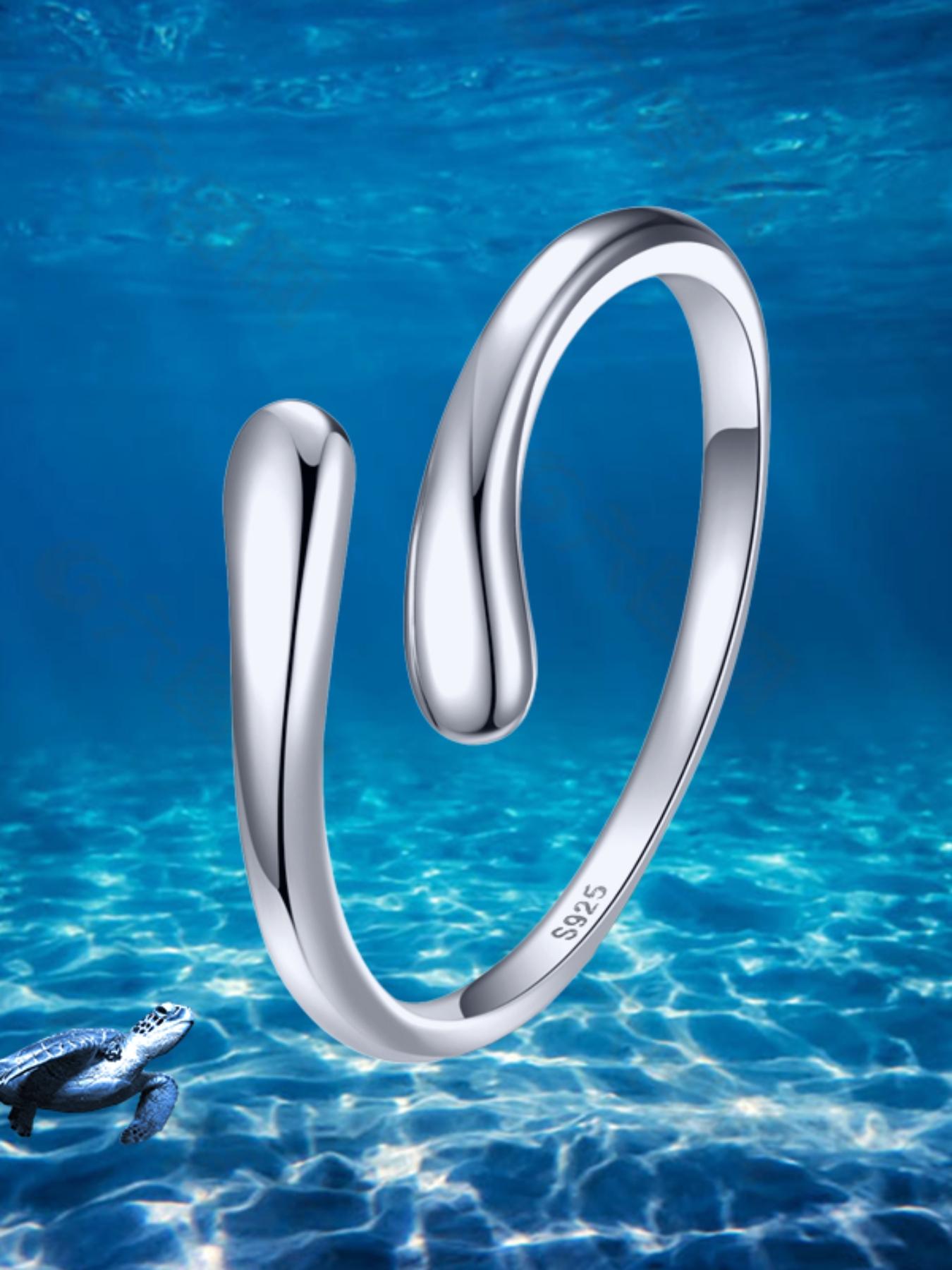 S925 Sterling Silver Adjustable Toe Ring for Women & Girls, Fashionable Foot Jewelry for Party, Daily Decor, Trendy All-match & Exquisite Jewelry for Birthday Gift, with Box, Adjustable Rings