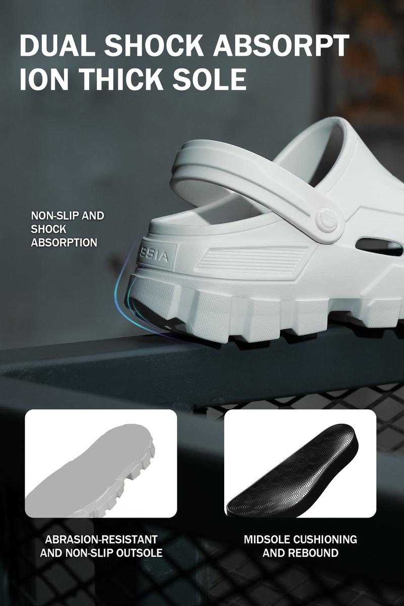 YASSIA Cloud Unisex Fashion Slippers, mechanical style EVA Non-slip Thick Bottom Beach Sandals, Casual Walking footwear