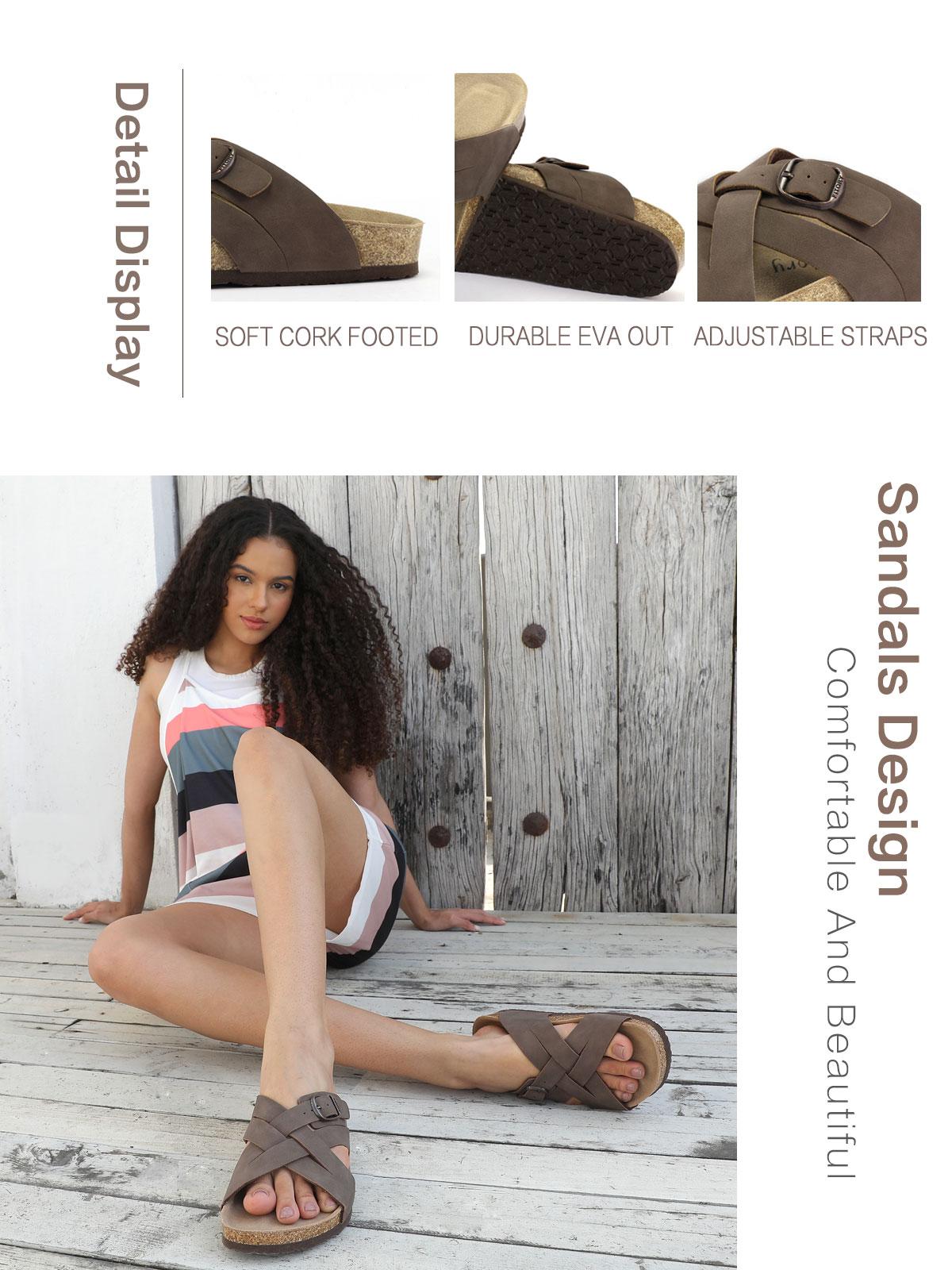 FITORY Balance V - Crisscross Strap Sandals