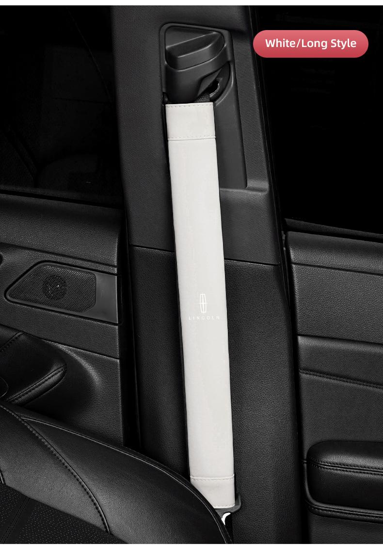 2Pcs Car Seat Belt Safety Shoulder Covers Car Accessories For Lincoln Navigator Continental Nautilus Aviator MKZ MKX MKC MKT MKS Corsair Mark E