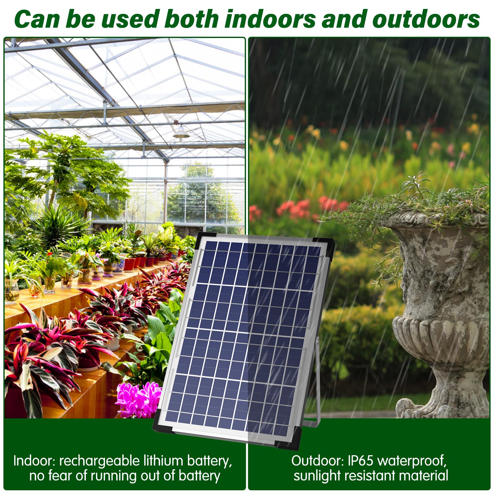 AnseTo Solar Irrigation System 10W Watering for Garden Plant Greenhouse,2026 Latest Model Drip Kit DIY Automatic with 30 Drippers/Auto Alarm Mode