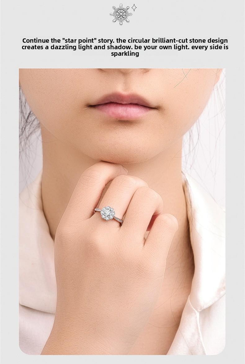 Unique design exquisite full-diamond ring for women, trendy and personalized zirconia minimalist style index finger ring with adjustable opening