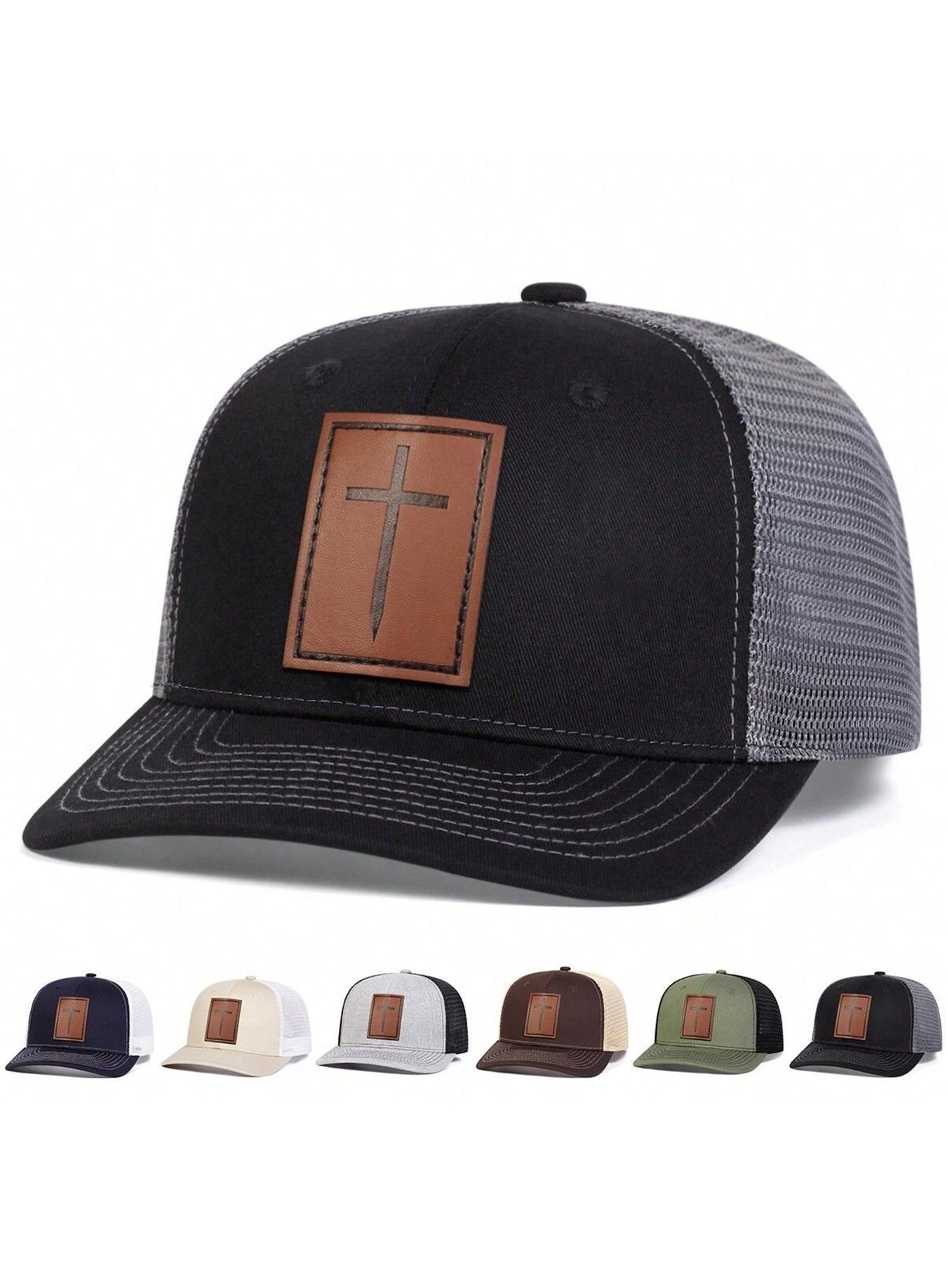 Unisex Adjustable Baseball Cap, Casual Fitted Woven Hat, Outdoor Sun Protection, Suitable for Travel Beach Vacation, Adjustable Trucker Hat