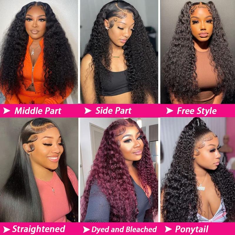 QUANDIAN Balayage Highlight Deep Wave Lace Front Wigs Human Hair FB/27 180% Density 13x4 HD Lace Frontal Wigs Human Hair Pre Plucked Ombre Lace Wig