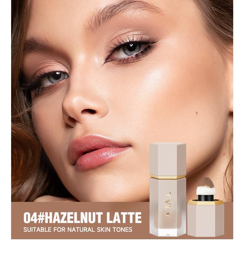 4-Color Face Contouring Liquid, Natural Highlighter, Bronzer, Waterproof Matte Finish, Multi-Functional Bronzing Makeup Stick, Long-Lasting Skin Brightener, Highlighting Stick, Contour Cheek