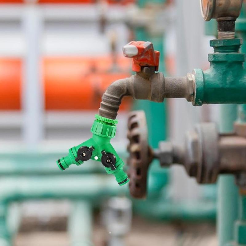 Faucet universal adapter, dual-switch quick water distributor, household gardening greenhouse irrigation hose quick-connect accessory