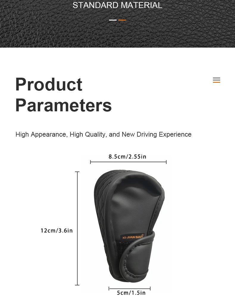 Car Gear Shift Protector Cover, Dustproof Car Accessory, Durable Auto Interior Protection, Easy Installation, Universal Fit