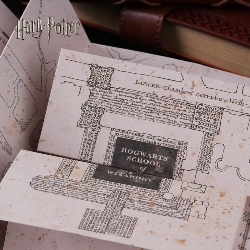 Harry Potter Officially Licensed Marauder's Map Stickers Nimbus 2000 Wand Pen Noble Collection Premium Replica Perfect for Parties Collector Gifts Hogwarts Stamping Movie Ticket Stubs Harry Potter The Sorcerer's Stone Movie 20th Anniversary Ticket Stubs