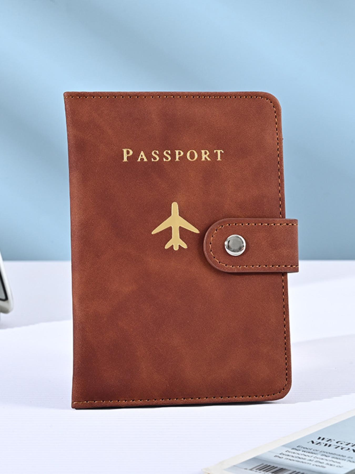 2026 New Passport Holder Portable Document Organizer PU Material Travel Passport Bag Multi-Function Passport Protector Card Folder Passport Wallet Passport Cover Travel Accessories