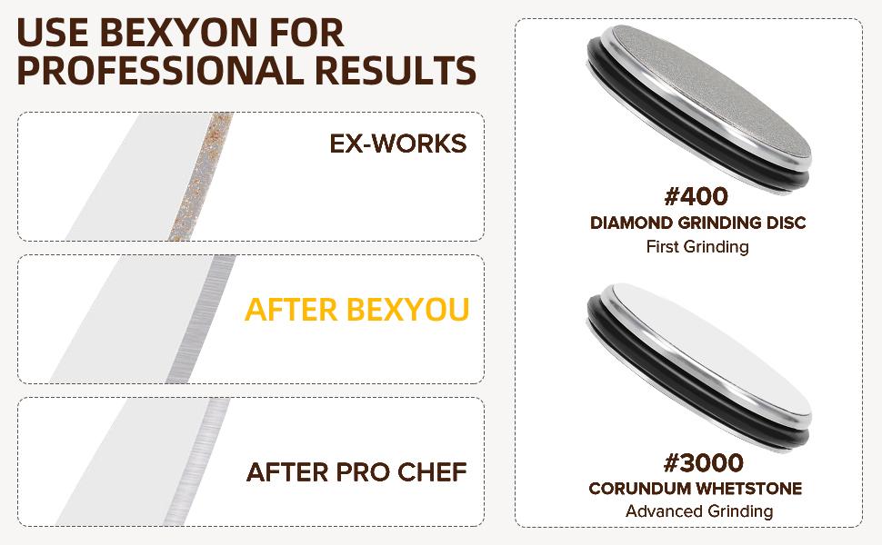 Rolling knife sharpener set with diamond and ceramic discs, 15°20°, different angles for sharp edges, suitable for any hardness of steel, wooden grips for honing knives sharpening Kitchen Gadgets