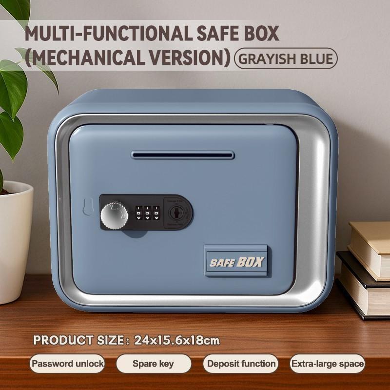 Household Mini Safe Cash Box, Lockable Money Jar Ideal Festival Gift