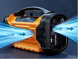 Nilight Portable Digital Tire Inflator - 160PSI Dual Motors AC/DC Dual Power Automotive Vehicle Tool with Auto Shutoff, Inflation/Deflation for Cars, Inflatables