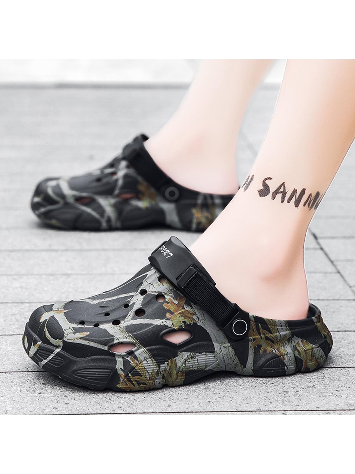 Summer Men's Sandals, New Home Garden Shoes, Comfortable Lightweight, Anti-Slip Soft Sole, Men's Slippers, Open-Toe Design