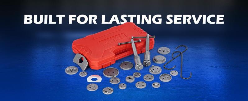 Orion Motor Tech24pcs Heavy Duty Disc Brake Caliper Tool Set Disc Brake Caliper Compressor Wind Back Tool Brake Spreading Tools, Red/Blue/Black Brake Caliper Tool Set,Fits Most American, EU, JP Autos Repair Tool Set, Adjustable Kit