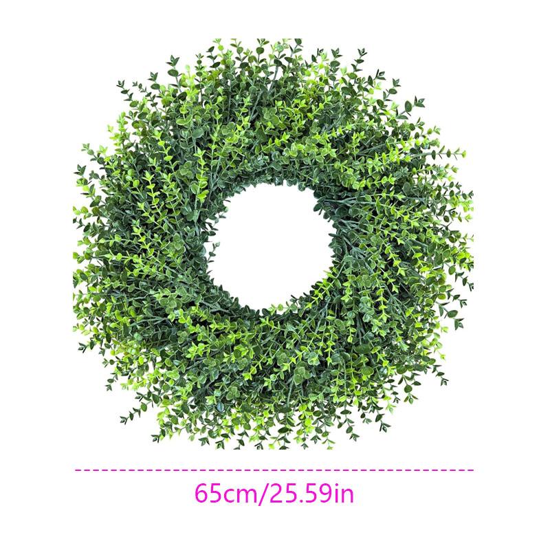 Simulated Yellowbox Moneyleaf Flower Ring - The perfect decoration for spring and summer seasons, suitable for front door decoration, farmhouse style, gardens, patios, festivals, window parties, walls, artificial greenery, front door door-hanging home dec