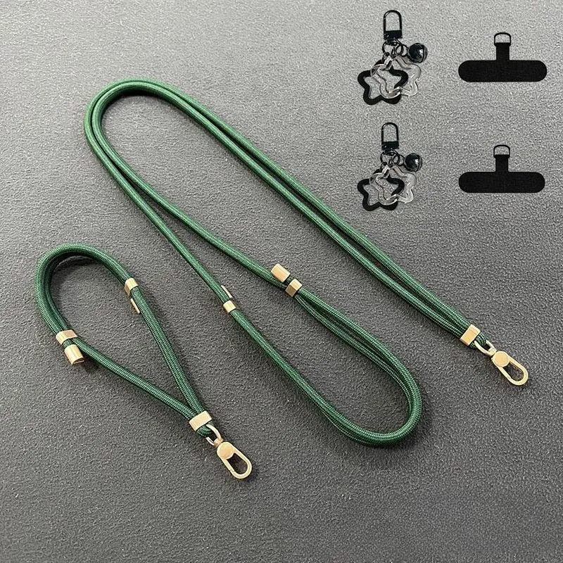 6pcs Adjustable Star Charm Phone Lanyards & Wrist Straps (7 Color Options, Couple Style), Clip-On Mobile/Cellphone/Smartphone Anti-Loss Accessories for Valentine's Day, Daily Use