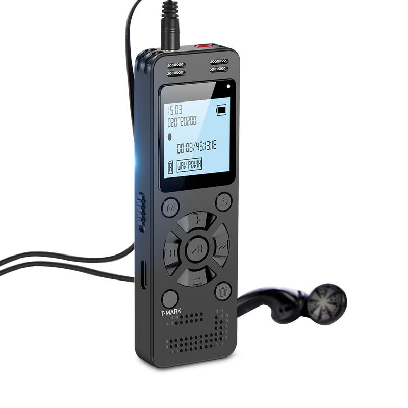 64GB Digital Voice Recorder for Lectures Meetings - 4648 Hours Voice Activated Recording Device Audio Recorder with Playback, Password
