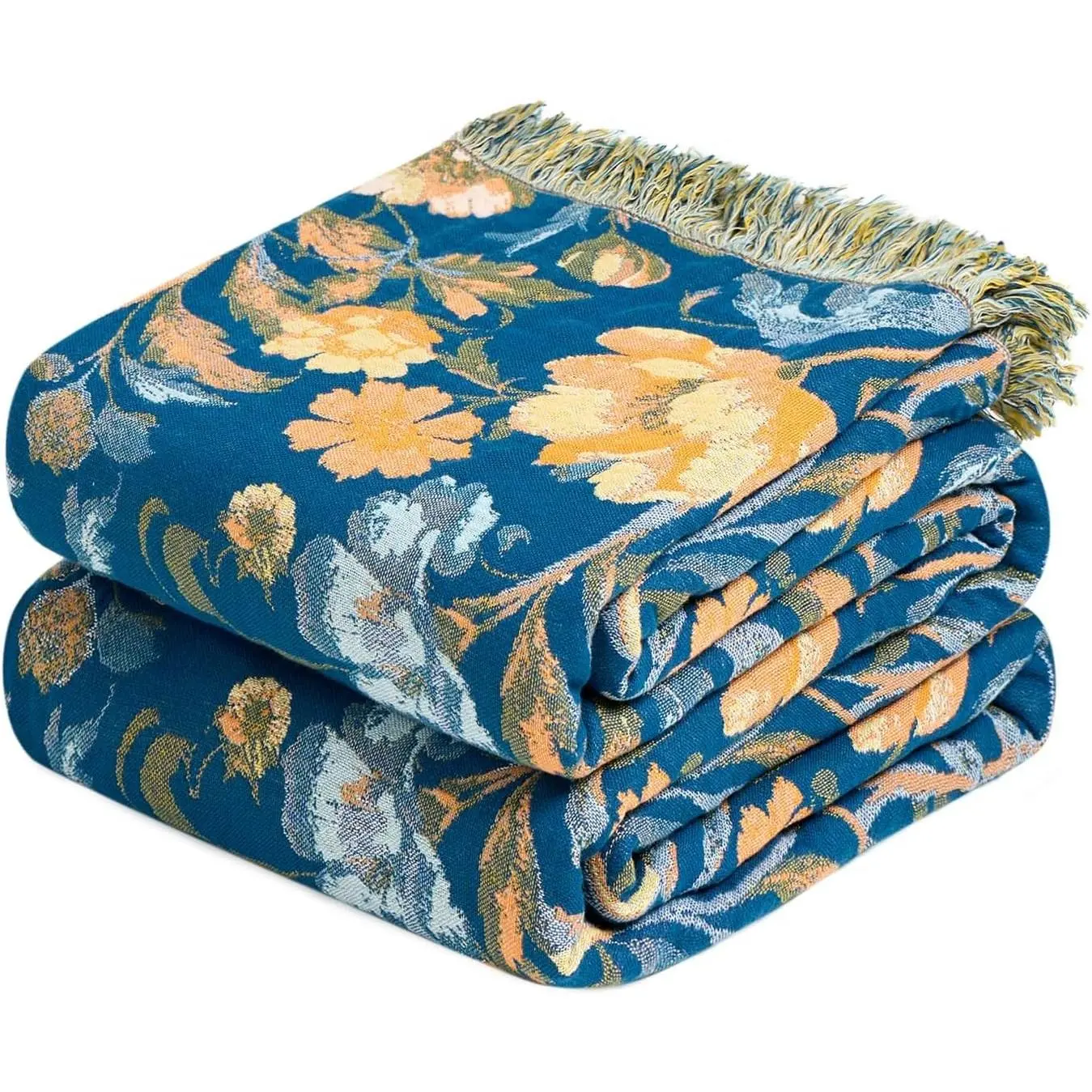 Bird-floral-navy